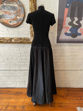 Load image into Gallery viewer, 1990&#39;s | Tadashi | Long Black Dress
