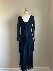 1990’s | Lolita Lempicka | Silk Black Dress
