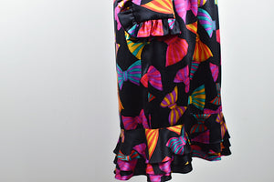 1980's | Carolina Herrera for Neiman Marcus | Silk Dress with Bow Print