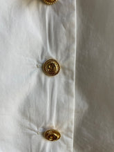 Load image into Gallery viewer, Gucci | White Blouse with Flower Brooch
